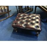 A Chesterfield footstool