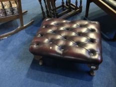A Chesterfield footstool