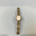 A Ladies 9ct gold Accurist wristwatch, 12.5g total