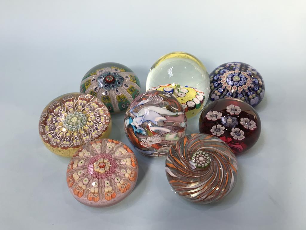 A collection of Millefiori paperweights, to include Perthshire etc. (8)
