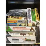 A collection of boxed Airfix model soldiers