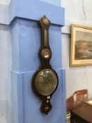 A rosewood banjo five glass barometer