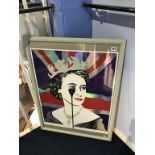 Print 'Platinum Queen' by Pure Evil, 70 x 58cm