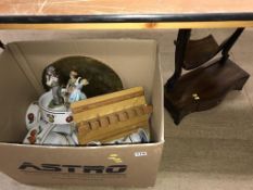 A box of assorted and a swing mirror