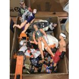 A box of Action Man figures