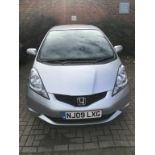 A silver Honda Jazz I-VTEC ES S-A, 5 door hatchback, petrol, NJ09 LXG, first registered 1st March