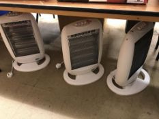 Three electric heaters