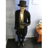 A Halloween life size animatronic Butler, with box