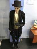 A Halloween life size animatronic Butler, with box