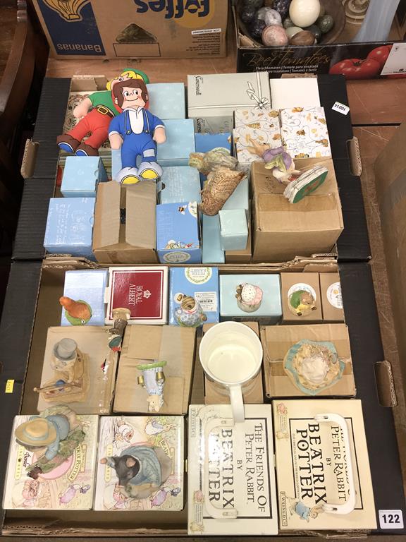 Two trays of assorted Border Fine Arts etc.