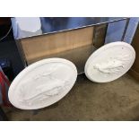 Two plaster mouldings