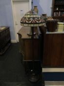 A Tiffany style standard lamp