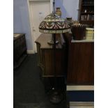 A Tiffany style standard lamp