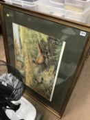 A large framed print