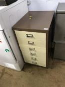 Metal filing drawers