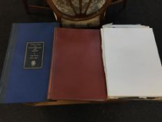 Books, including 'Town Atlas of Northumberland and Durham' by John Wood 1820 - 1827, re-published by