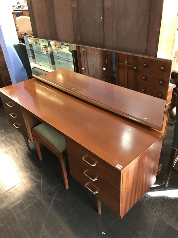 A teak dressing table