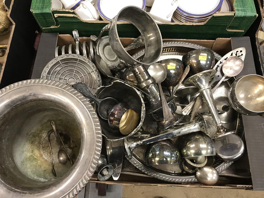 Three trays of assorted, to include silver plate etc. - Image 2 of 4