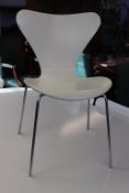 Six chairs, Arne Jacobsen 'Series 7', for Fritz Hansen