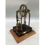 A vertical beam engine, 28cm height