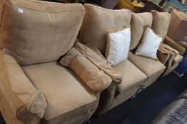 A MultiYork two seater bed settee and armchair