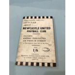 A football Handbook, Series 1, No. 17, 'Lets Talk About Newcastle United', 1946, signed by Jack