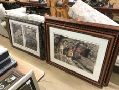 Four various wildlife prints