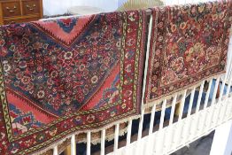 Two Hamadan rugs