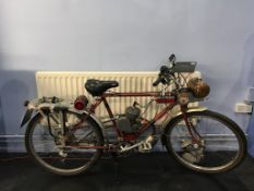 A bespoke Claude Butler 'Cycle Motor' (motorcycle), 49cc, petrol, registered 4/05/2004