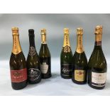 A bottle of Lanson champagne and five bottles of prosecco (6)