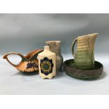 A collection of Masons, art pottery etc.