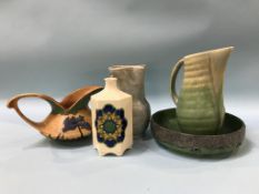 A collection of Masons, art pottery etc.