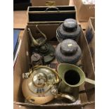 Two oil lamps etc.