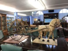 A Child's horse and cart