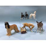 Seven various Beswick animals