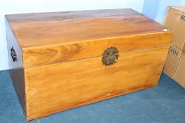 A camphor wood Oriental chest