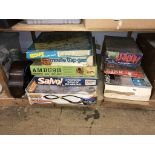 A quantity of vintage toys and games