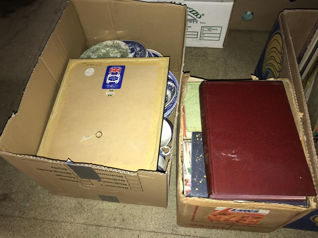 Six boxes of china and books etc. - Image 4 of 4