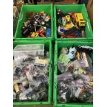 Four crates of unboxed Die Cast toys