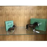 Two boxed Beswick horses