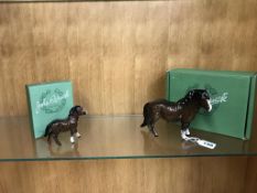 Two boxed Beswick horses