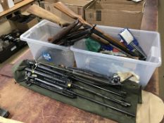 A quantity of air rifles and various parts