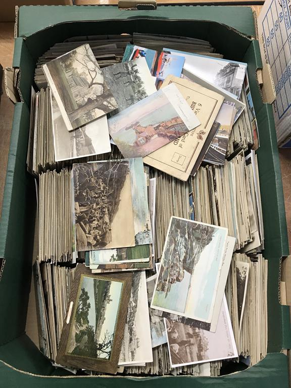 A box of postcards