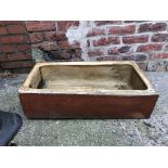 A Hurlford of Kilmarnock pottery trough