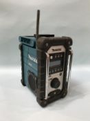 A Makita DAB radio (no battery or lead)
