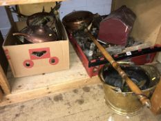 Assorted tools and metalware etc.