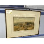 Early 20th century, watercolour, unsigned, 'Landscape', 27 x 44cm