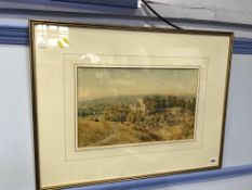 Early 20th century, watercolour, unsigned, 'Landscape', 27 x 44cm