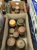 A collection of Hornsea storage jars