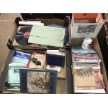 A large collection of military ephemera and postcards etc.